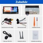 Junsun Drathlos Carplay Android Auto RDS mit Rückfahrkamera 1Din - Imagen 10