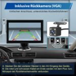Junsun Drathlos Apple Carplay Android Auto 7 Zoll Display Rückfahrkamera - Imagen 4