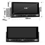 Junsun Drathlos Carplay Android Auto RDS mit Rückfahrkamera 1Din - Imagen 9