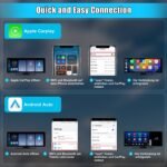 Junsun Drathlos Apple Carplay Android Auto Display Vorne 4K 10.26-Zoll Rückfahrkamera - Imagen 11