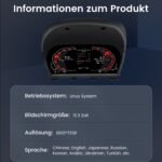 Junsun Digital Tacho Dashboard für BMW X1 F48 12.3 Zoll für 2015–2022 Plug & Play - Imagen 5