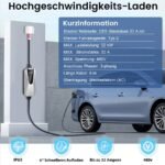 Junsun E-Auto Ladegerät Elektroauto EV-Ladekabel 22KW Typ 2 6-32A - Imagen 4