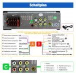 Junsun Drathlos Carplay Android Auto Display mit Rückfahrkamera 1Din - Imagen 9