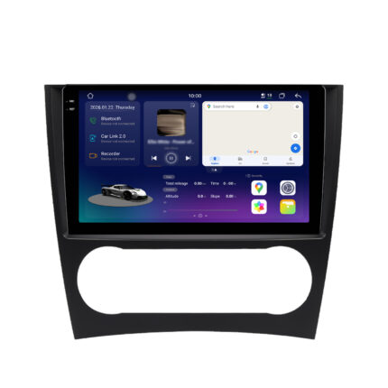 Autorradio Android Junsun con pantalla 2K para Mercedes Clase C W203 Facelift con CarPlay y Android Auto