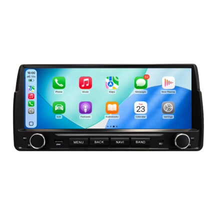 Junsun Autorradio 12 pulgadas para BMW Serie 3 E46 CarPlay Android Auto Bluetooth