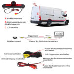 Cámara Trasera para Fiat Ducato Citroën Jumper Peugeot Boxer Radio