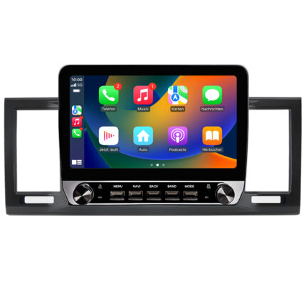 Junsun Autorradio con Mando Giratorio para VW T6 CarPlay Android Auto Navegación RDS