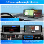 CarPlay Inalámbrico Apple Android Auto 4K Pantalla 10.26 Pulgadas Cámara Ajustable