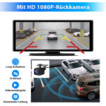 CarPlay Inalámbrico Apple Android Auto 4K Pantalla 10.26 Pulgadas Cámara Ajustable