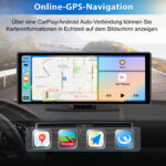 CarPlay Inalámbrico Apple Android Auto 4K Pantalla 10.26 Pulgadas Cámara Ajustable