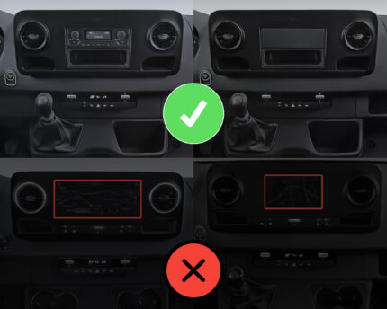 Autorradio Mercedes Sprinter 907 CarPlay Android Auto Bluetooth Navegación RDS GPS