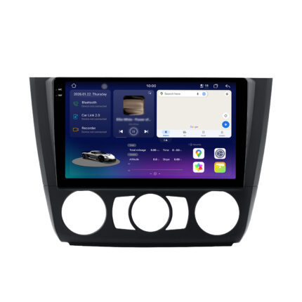 Junsun Autorradio Pantalla 2K para BMW Serie 1 E81 E82 E87 E88 CarPlay Android Auto X9