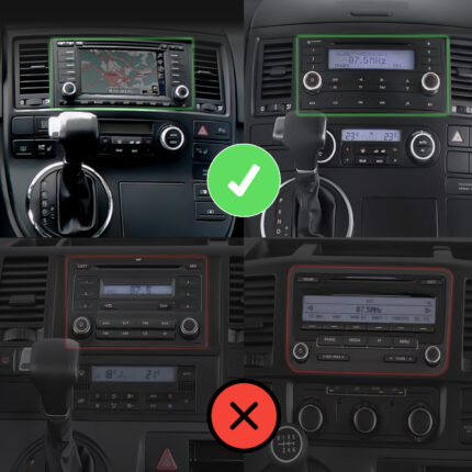 Autorradio VW Touareg I II CarPlay Android Auto GPS Navegación Bluetooth