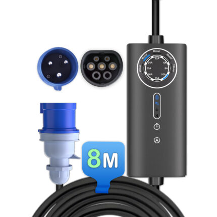 Junsun Cargador EV Coche Eléctrico Cable Tipo 2 6-32A 7KW