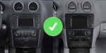 Autorradio Mercedes Clase M W164 CarPlay Android Auto Bluetooth Navegación RDS GPS