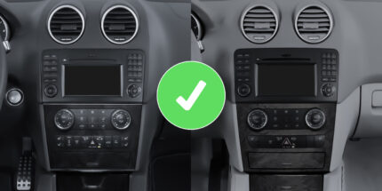 Autorradio Mercedes Clase M W164 CarPlay Android Auto Bluetooth Navegación RDS GPS