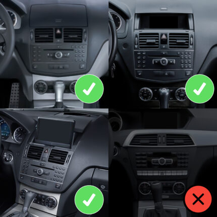 Autorradio Mercedes W204 CarPlay Android Auto Navegación GPS DAB+