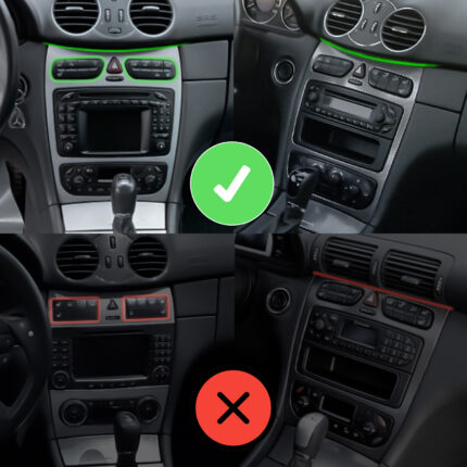 Autorradio Mercedes W209 CarPlay Android Auto GPS