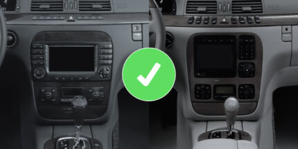 Autorradio Mercedes Clase S W220 CarPlay Android Auto Bluetooth RDS GPS