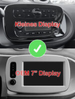Junsun Radio Smart 453 Fortwo Forfour Android V2 10,6" con Mando Giratorio CarPlay Android Auto - Imagen 3